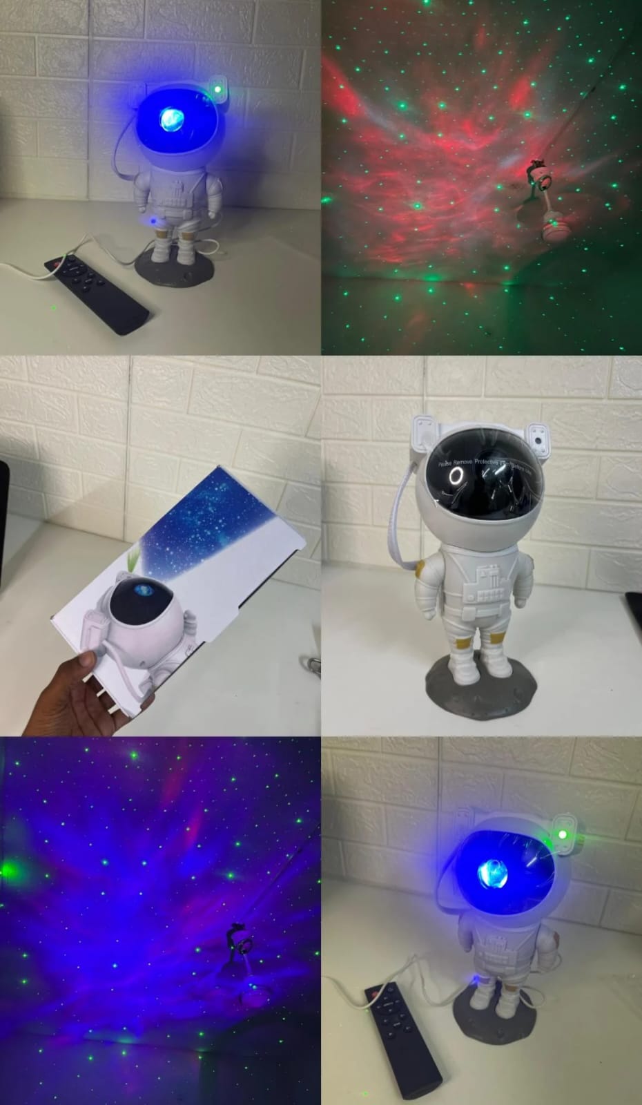 Astronaut Galaxy Star Projector Lamp with Remote | Night Light for Bedroom & Kids Room