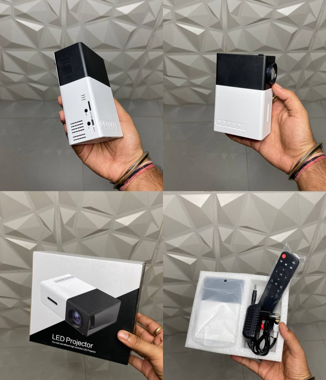 Mini LED Projector for Home Entertainment | Portable Projector with Remote | USB & HDMI Support