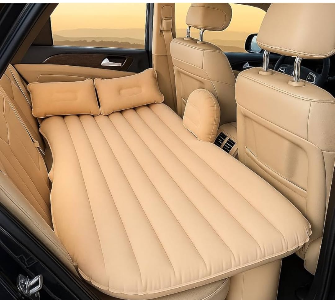 Car Inflatable Mattress Bed for Back Seat | Portable Air Bed for Travel & Camping